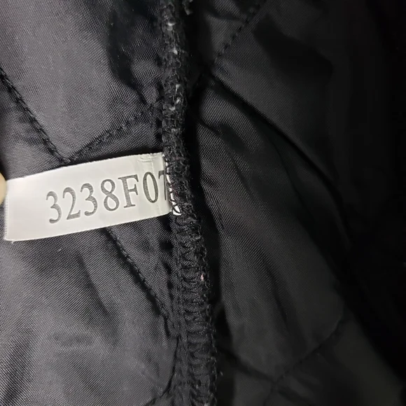 MOUNTAIN HORSE Fleece Quilted Black Zip Up Jacket "Crystal" Size Small - Picture 9 of 16